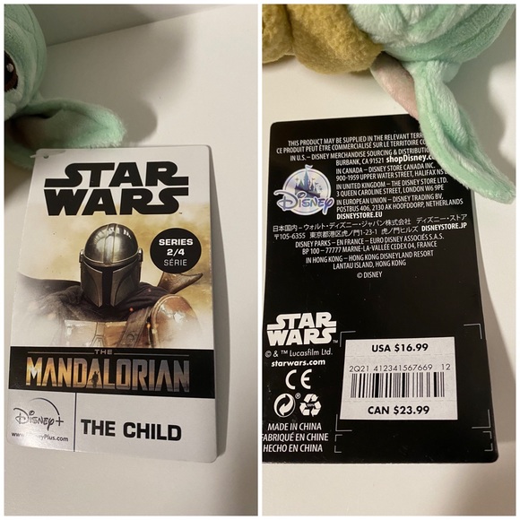 Star Wars The Mandalorian Plush Toy The Child Baby Yoda Grogu Stuffed Animal Set - Picture 5 of 13